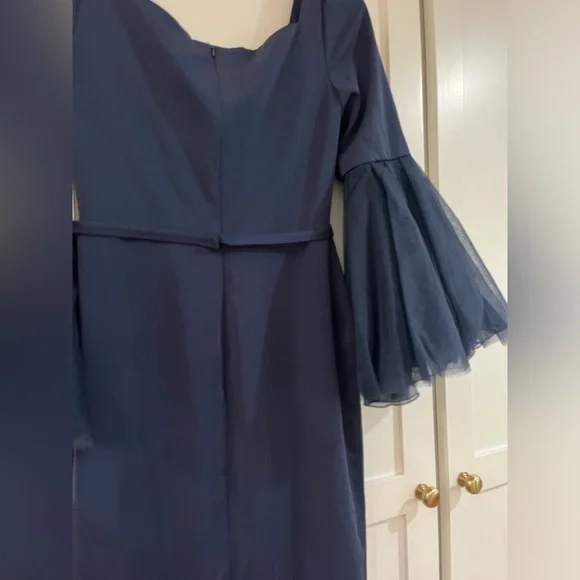 Mac Duggal Royal Blue Long Sleeve Gown - Picture 7 of 7